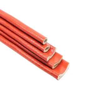 Silicone Rubber Coated High Temperature Insulation Glass Fibre Fire Protection Sleeving