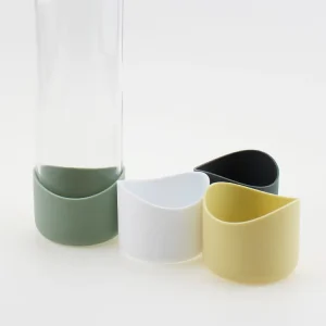 Silicone Rubber Coffee Cup Sleeve Cover Water Bottle Glass Cup Bottom Protective Cover