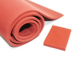 Silicone Rubber Foam Sheet High Elasticity Open Cell Silicone Foam Sponge Rubber Sheets Pads