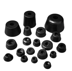 Silicone Rubber Foot Pad with Bolt Thread for Chairs and Furniture