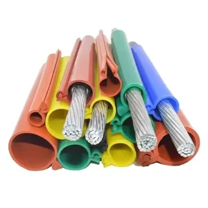 Silicone Rubber High Voltage Power Line Insulation Sleeve 40 260 Temperature Range 3mm Thickness Customizable