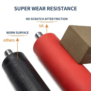 Silicone Rubber Roller Shore 35 High-Temperature Precision Ground