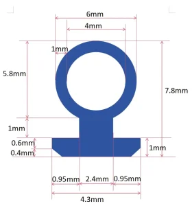Silicone Rubber Sealing Strips for System Doors and Windows