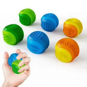 Silicone Textured Sensory Toys Fidget Cube Stress Ball For Autism Therapy ADHD Adults Kids Montessori Educational Toys Set