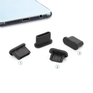 Silicone USB Type C Dust Plug Rubber USB Port Protector Anti Dust Cap Cover For Computer