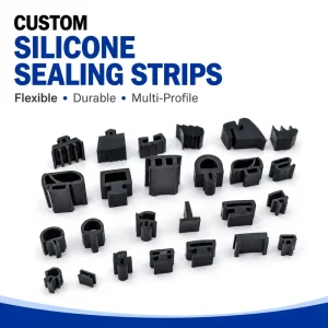 Silicone Window Refrigerator Door Seal Strip OEM Custom Size Waterproof Heat Resistant Flexible Gasket Weatherproof Sealing