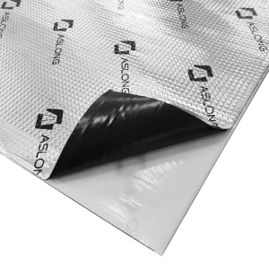 Silver 80mil (2mm) Car Sound Deadener Sheet Aluminum Foil Butyl Rubber Damping Mat for Vibration and Sound Insulation
