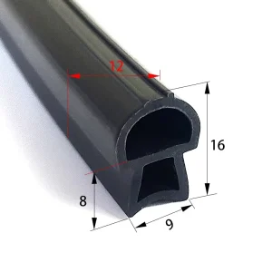 Single and Double E-Type High Temperature Black Silicone Oven Door Gasket Seal Strip