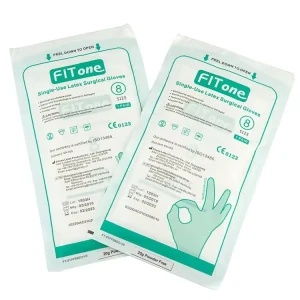 Single use Latex Rubber Surgical Gloves Latex Sterilized