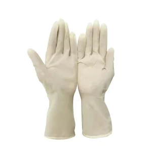 Size 6 6.5 7 7.5 8 8.5 9 Strong Tensility Natural Rubber Latex Gloves Powder Free Medical Disposable Latex Surgical Gloves