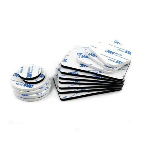 Small Black Silicone Self-Adhesive Bumper Feet for Electronics, Laptops, Routers, and Speakers