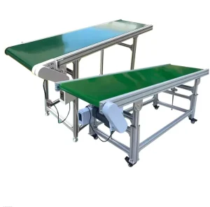 Small Green PVC Belt Conveyor Factory Custom Mini Belt Conveyor Table