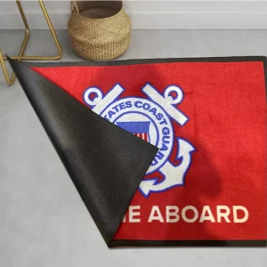 Small Nylon Printed Logo Rubber Entrance Doormat for Indoor and Outdoor Use