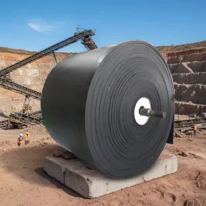 Smooth Surface Wear-Resistant Rubber Belt for Efficient Sand Transport