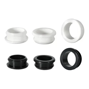 Snap on Silicone Rubber Hole Caps Blanking End Plugs Cover Gasket Seal Stopper 2.5mm 30mm Black Transparent White