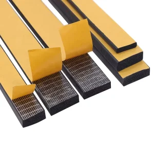 Soft Foam EPDM Rubber Seal Strip for Cabinet Doors Waterproof Anti-Collision Aging-Resistant Self-Adhesive
