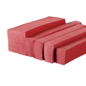 Soft Heat Resistant Closed Cell Rubber Seal Strips EPDM Silicone NBR Rubber Round Square Custom Shaped Foam Sponge Sealing Strip