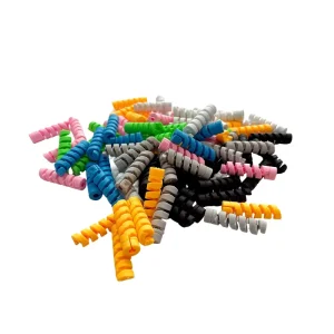 Spiral Silicone Rubber Cable Protection Sleeve for USB Mobile Phone Accessories