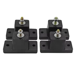 Split-Type Anti-Vibration Rubber Pad Black Rubber Shock-Absorbing Base