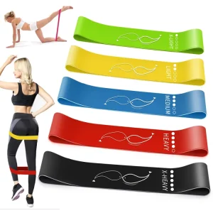 Sport Rubber Fitness Loop Bands 5pcs Training Elastic Bands Resistance Yoga Gym Exercise Latex Custom Resistance Bands