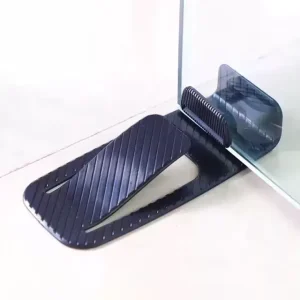 Spring Door Stopper Plastic Door Draft Buffer Block Wedge Wall Protector With Protective Rubber Bands Anti slip Door Wedge