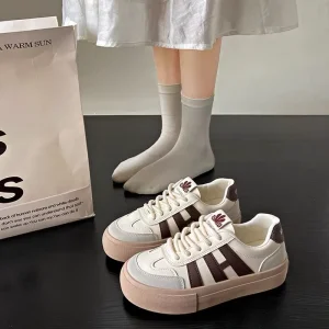 Spring and Autumn New Women’s Casual Shoes Thick soled Fashion Sneakers Mesh Breathable Sports Women’s Shoes