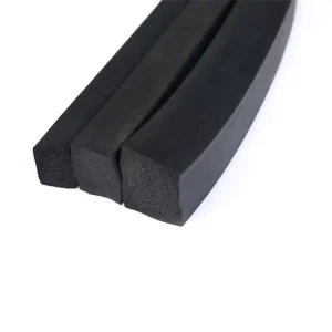 Square EPDM Sponge Extrude Rubber Foam Seal Strip Customizable Cutting Processed