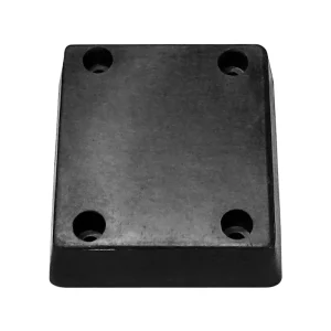 Square Rear Rubber Buffer Bump Stop and Shock Plate for Loading Dock Leveller