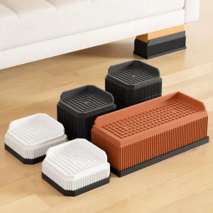 Stackable Moisture Proof Anti Slip Furniture Elevation Pads Raising Blocks for Sofa Wardrobe Shoe Cabinet