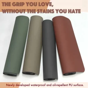 Stain Resistant PU Rubber Yoga Mat Eco Friendly Non Slip Sweat Proof Natural Rubber Exercise Mat for Professional Practice