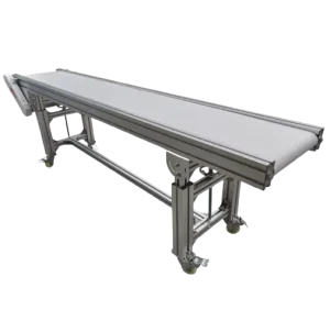Stainless Steel Belt Conveyor Machine with Anti-Static PVC Belt and Aluminium Frame for Automotive and Industrial Use