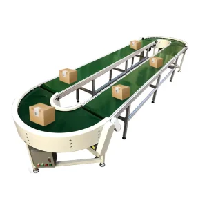 Stainless Steel Support Green Belt Conveyor Waterproof Anti oil Convey Machine Beverage Bottling Automated Production Workshop
