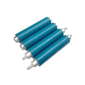 Steel And PU Coated Conveyor Rollers With Custom Cutting Processing Service ISO9001 Certified 1500kg Load Capacity