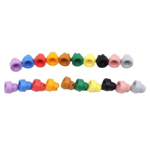 Sterile Colored Rubber Stoppers Compatible with Automation for 13mm & 16mm Blood Collection Tubes
