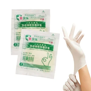 Sterilized Disposable Latex Medical Rubber Powder Free Inspection Gloves Sterile Doctor Surgical Medical Treatment