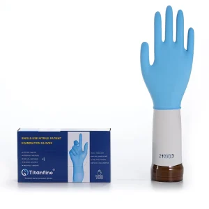 Stock Blue Powder Free Small Disposable Nitrile Examination Gloves