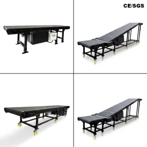 Stone Coal Impact Resistant 1 Layer Telescopic Motorized PVK Reinforced Rubber Mining Powered Heavy Duty Belt Conveyor