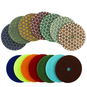 Stone Dry Grinding Sheet 3 Inch Round Resin Diamond Grit 50-3000 Marble Polishing Tile Trimming Angle Grinder