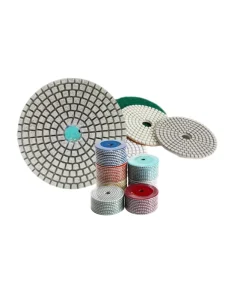 Stone Machinery Flexible Grinding Sanding Disc Resin Bond Diamond Wet And Dry Polishing Pads for Marble Granite