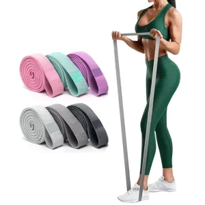 Strength Training Rally Fitness Natural Rubber 15 35lbs 2M Sports Stretch Band Yoga Long Knitted Resistance Band