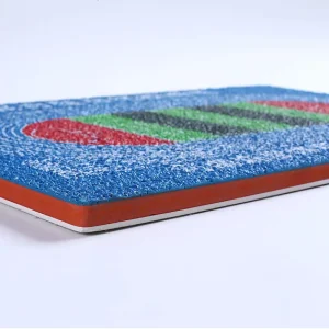 Strong Adhesion Rubber Court Flooring with Custom Thickness&Color and Weather Resistance Mixed type Self tying Runway