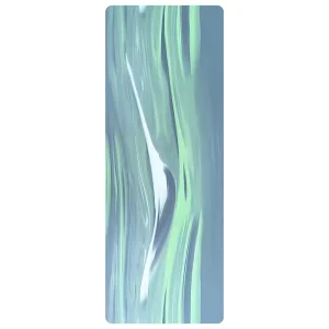 Stylish Flow Texture Marble Pattern PU Rubber High Density Anti Slip Sweat Absorption Durable Elastic Studio Practice Yoga Mat