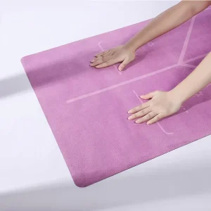 Suede Natural Rubber Yoga Mat Durable Anti slip Custom Logo Customizable Thickness Color Factory Direct Sale Yoga