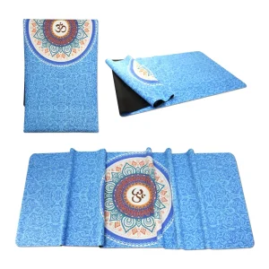 Suede Nature Rubber Yoga Mat Anti Slip Durable 1.5mm Thick 1830mm Length Customizable Size Color Custom Logo Pilates Mat