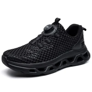 Summer Ultra Lightweight Breathable Fast Lace up Running Shoes Hollow Sole Outdoor Jogging for Sweaty Feet