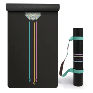 Superior Traction PU Rubber Yoga Mat 4mm Thick Sweat Activated Grip for Dynamic Flow Yoga Bulk Supply Custom Logo