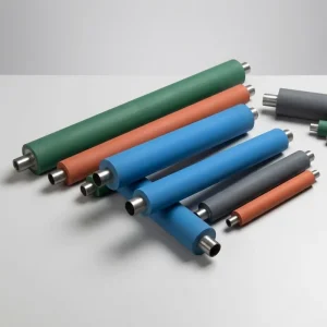 Supply Double Ended Silicone Polyurethane Rubber Industrial Rubber Covered Conveyor Rubber Rollers Machinery Equipment