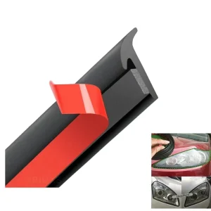 T-Type Rubber Car Door and Side Window Edge Trim Weatherstrip Seal