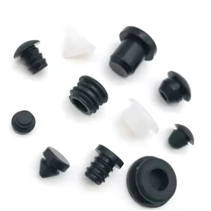 T shaped Silicone Plugs High Temperature Resistant Custom According to Drawing Silicone Plugs Suitable for Wire Boxes Furniture