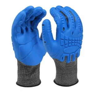 TPE Anti Collision Safety Gloves for Oil Fields and Coal Mines Labor Protection Anti Impact Rubber Work Gloves for Men